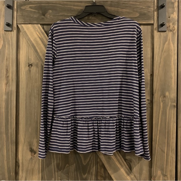 Caslon Peplum Striped Shirt - Picture 2 of 2